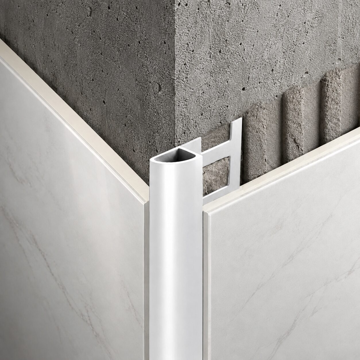 Perfil Redondo Fechado em Alumínio ROC Imagem BricoMat